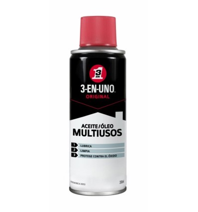 ACEITE LUBRICANTE MULTI SPRAY 3-EN-UNO 200 ML