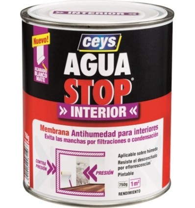 PINTURA ANTIHUMEDAD INT. 1 KG BL MATE AGUASTOP CEYS