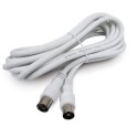 Prolongador cable de antena blanco