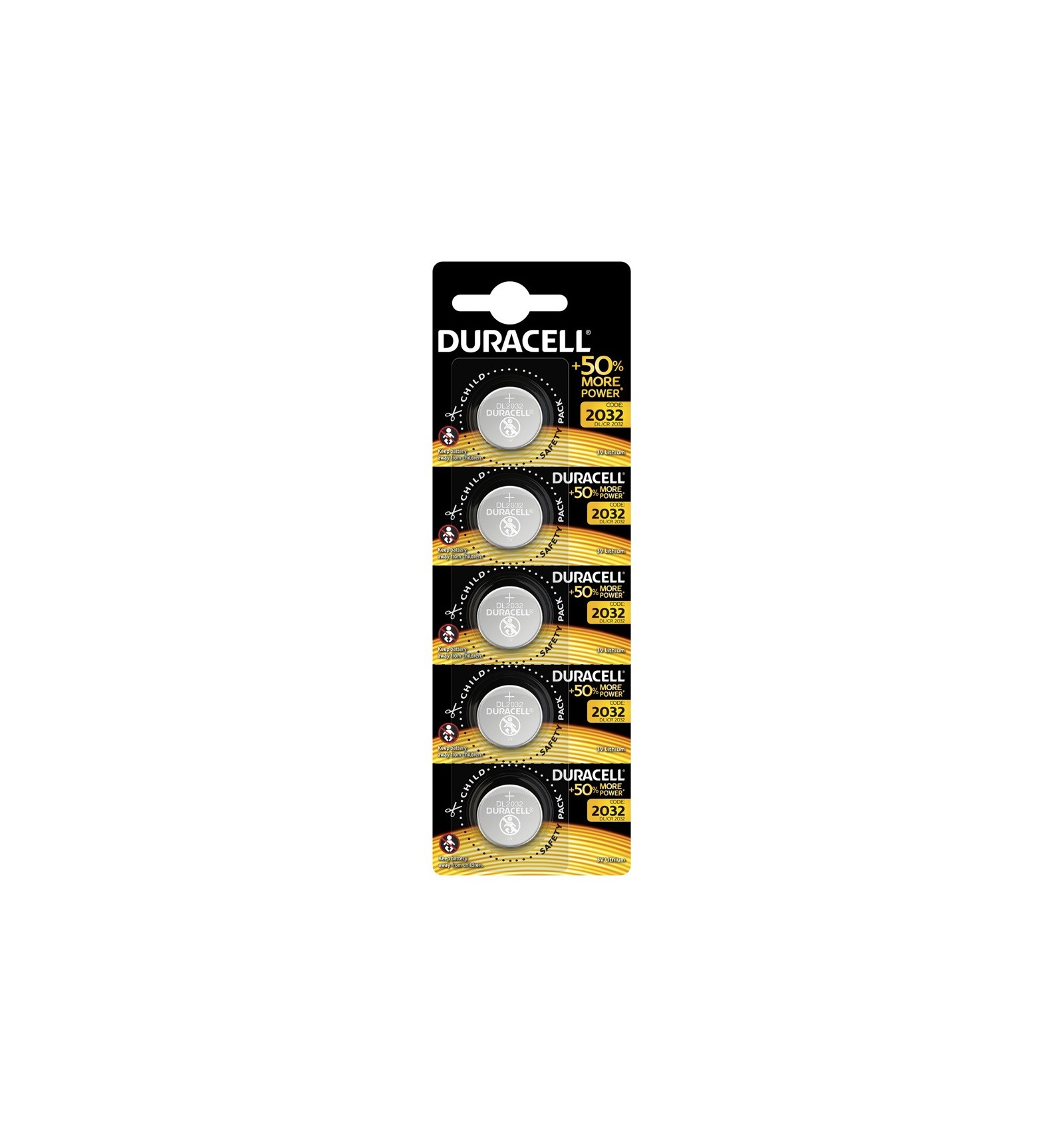 Pilas de botón de litio Duracell CR2032