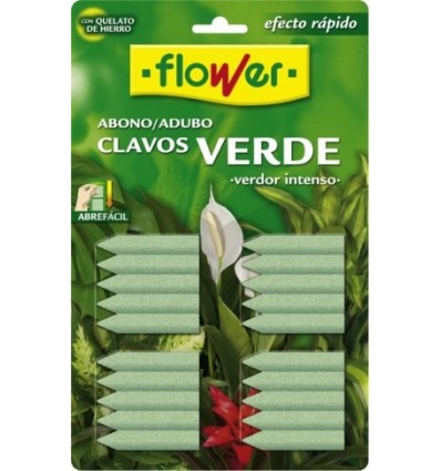 ABONO PLANTA VERDE CLAVO FLOWER 15501 20 PZ