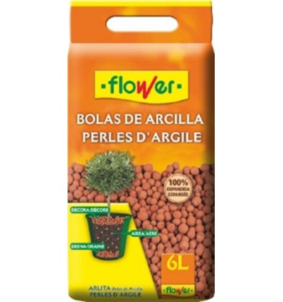 BOLA ARCILLA EXPANDIDA PERLAS FLOWER 4-90205 6 LT