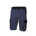 Pantalón corto multibolsillo azul navy/negro 103021B
