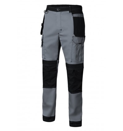 Pantalón canvas gris/negro STRETCH 103019S