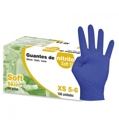 Guante desechable nitrilo sin polvo SI-NITRILO-SK