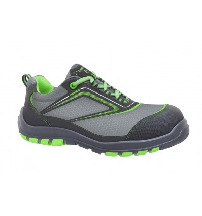 Zapato seguridad gris/verde NAIROBI S3