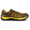Zapato seguridad punta no metal marrón/amarillo RADIO S1P