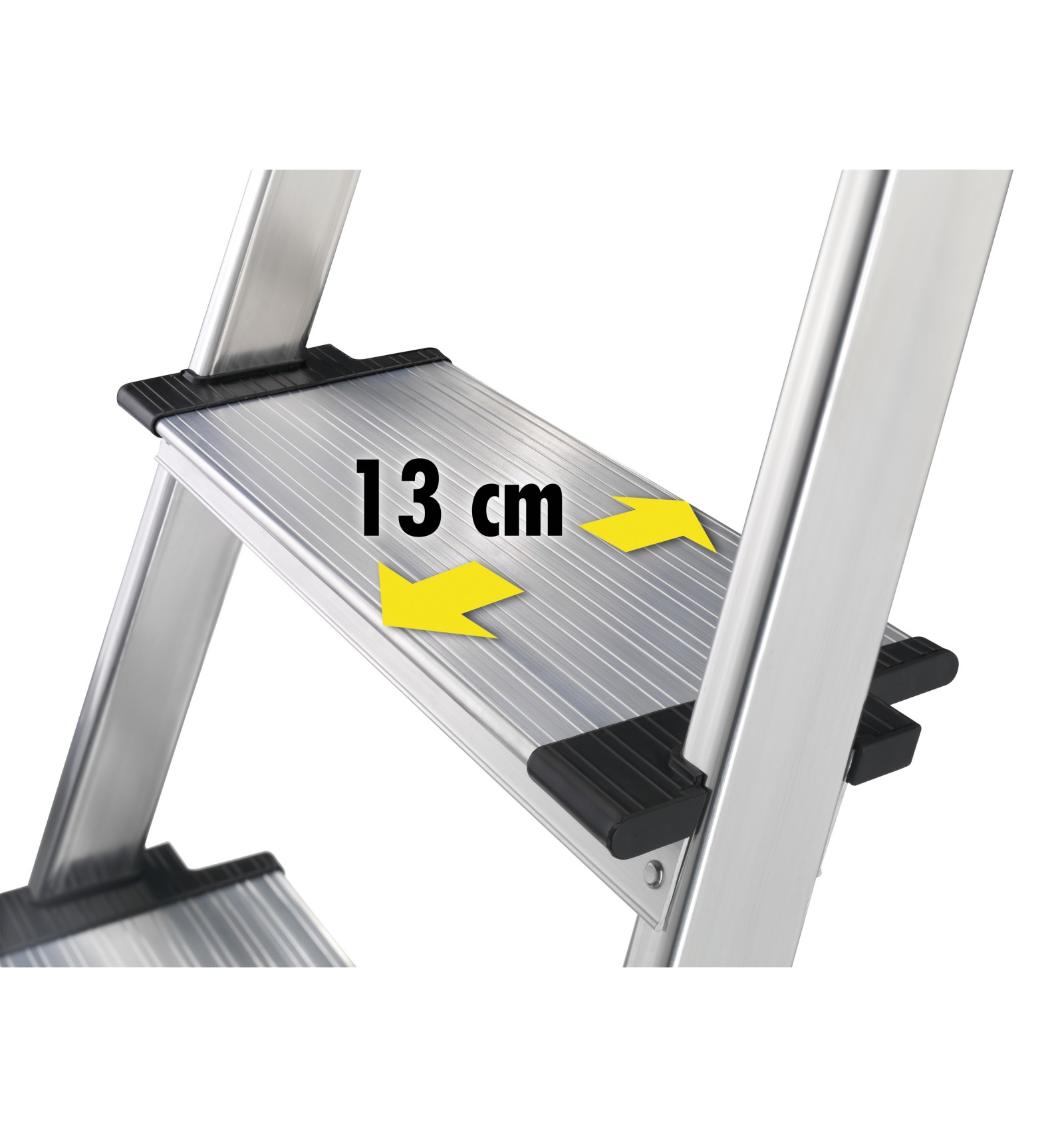 Escalera plegable de 3 peldaños EDM Aluminio (40 x 10,5 x 126 cm)