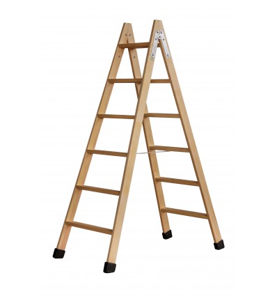 Escalera de tijera doble de madera con tacos CLIMENT