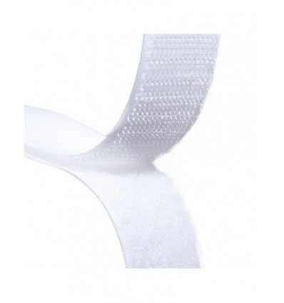 Cremallera Textil Adhesiva Velcro Blanca Plico 20 mm X 25 M. Velcro adhesivo  de doble cara . La Superpapelería