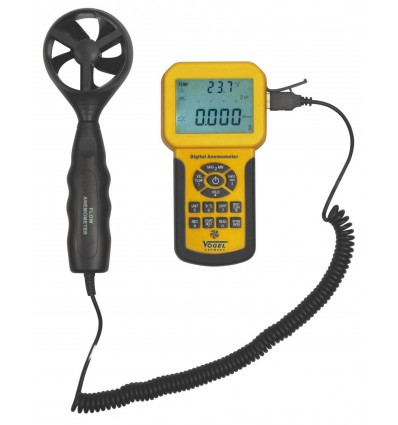 Anemómetro electrónico digital Medidor velocidad viento