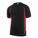 Camiseta técnica manga corta negro/rojo 105501
