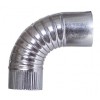 Codo tubo estufa rizado acero galvanizado
