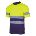 Camiseta alta visiblidad amarillo/navy 305506