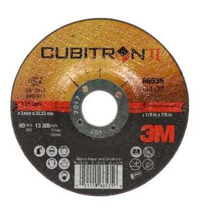 Disco de corte acero-inox plano CUBITRON II T41 A60