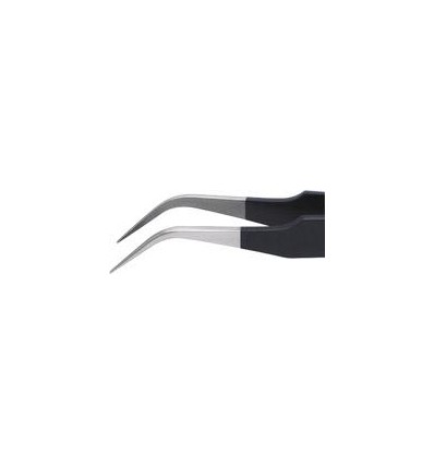 PINZA ESD FORMA HOZ 120MM NEGRO