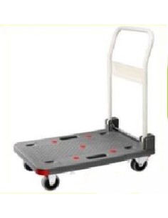 CARRO PLATAFORMA 468X740 PLASTICO 150 KG CON FRENO PT-150P