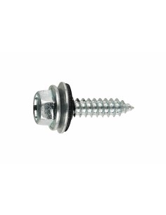 TORNILLO ROSCA CHAPA CABEZA HEXAGONAL + ARANDELA 6.3X25 P25 AUE + ARVUL