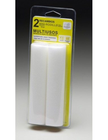 RODILLO PINT MINI 10 PZ 10CM DIAMT18MM BL P/REC. PORO 0 ESPUMA R