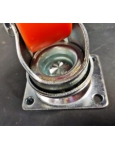 RUEDA GIRATORIA CON PLETINA 10LP35-VNB35 POLIURETANO