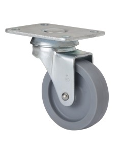 RUEDA GIRATORIA 10BSR60-BP PLASTICO GRIS 3-0003