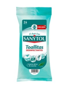 TOALLITAS DESINFECCION MULTI. SANYTOL 170040 30 UD