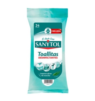 TOALLITAS DESINFECCION MULTI. SANYTOL 170040 30 UD