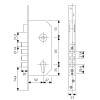 CERRADURA SEGURIDAD BULONES R201B/56/6L 50MM