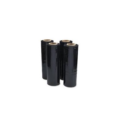 ROLLO FILM NEGRO 500MM 23 MICRAS 1,4 KG MANDRIL 200 GR