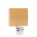 COLGADOR HOG 51X45X24MM ADH INOX/MADERA HAYA 2320-8+ INOFIX