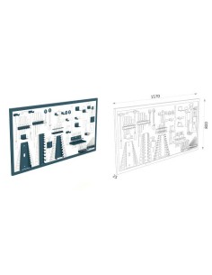 PANEL HERRAMIENTAS RF.109 15 1 1570X800X25 94 HERRAMIENTAS
