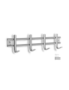 COLGADOR ACERO INOX 4 GANCHOS