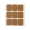 FIELTRO SINTETICO ADHESIVO 29 X 23 MM MARRON 4076-4-