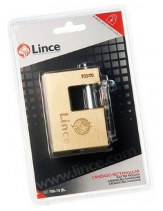 CANDADO SEG 90MM ARCO RECTANGULAR LAT LAT LINCE