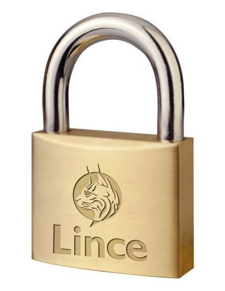 CANDADO 300 ARCO NORMAL LLAVES IGUALES LINCE 40 MM LATON