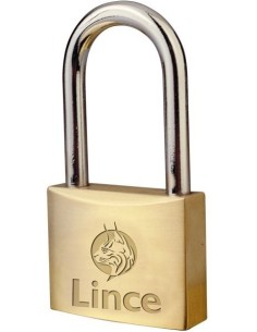 CANDADO SEG 50MM ARCO LARGO LLAVE Nº 3389 LATON LINCE 930150