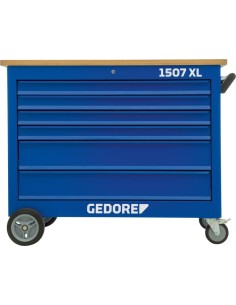 BANCO TRABAJO C/ RUEDAS 1507XL C/ 7 CAJONES 1250X550X985MM GEDORE