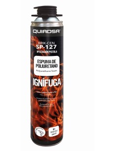 ESPUMA PU RESISTENTE AL FUEGO PISTOLA Y CANULA BRIK-CEN SP-127 700ML