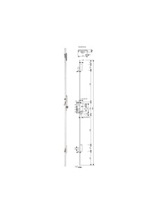 CERRADURA MET.EMB. 2230 E-26MM MULTIPUNTO 3 CIERRES FRONTALE