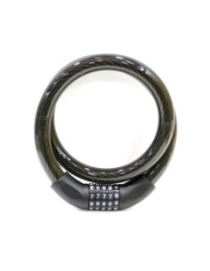 CANDADO ANTIRROBO MOTO 22X1000MM CABLE COMBINACION NIVEL