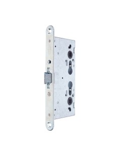 CERRADURA MET.EMB. CF50 E-65MM S/BOMB. C/RDO. ZINCADO TESA CON 2 PIVOTES