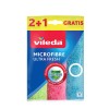 BAYETA LIMPIEZA MICROFIBRAS 2+1 TRES COLORES ULTRAFRESH