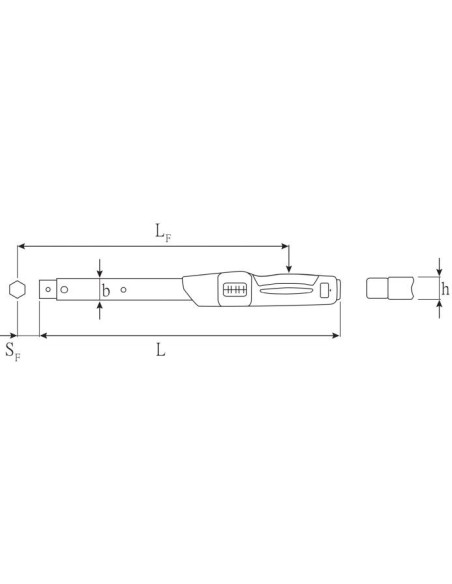 LLAVE DINAMOMETRICA CON DISPARO 730A/5 FIX C/CAJA