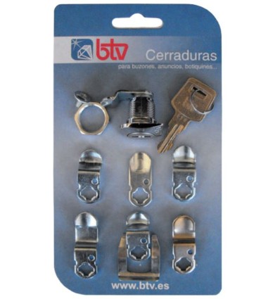 KIT CERRADURA BUZON CROMO 60006