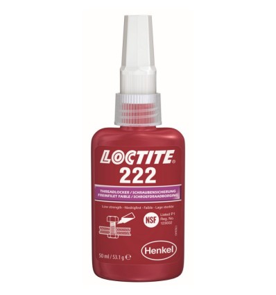 LOCTITE 222 FIJADOR BAJA RES 50ML