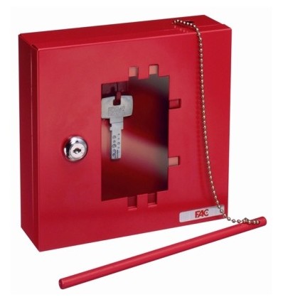 CAJA EMERGENCIA 170X17050MM LLAVE FAC ROJO 26006