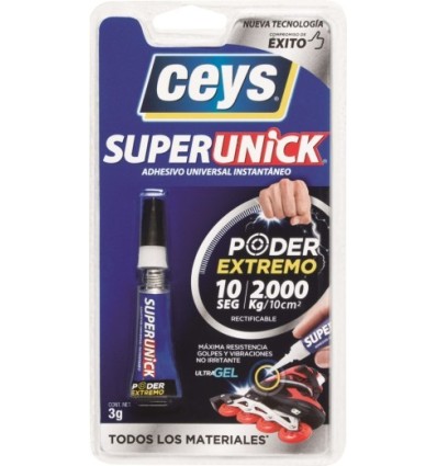 ADHESIVO INSTANTANEO FLEX 3 GR UNICK CEYS