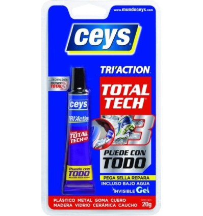 ADHESIVO SELLADOR TRI-ACTION 20 GR TOTAL TECH CEYS