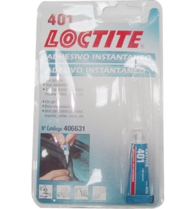 ADHESIVO INSTANTANEO 3 GR 3GR LOCTITE 401 LOCTITE