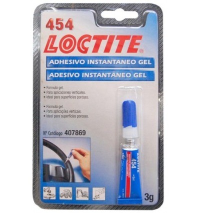 ADHESIVO INSTANTANEO GEL 3 GR LOCTITE 454 LOCTITE